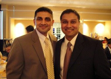 Sanghani with his mentor Suneet. 