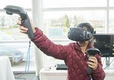 Virtual reality showcase at STEM Symposium